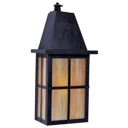 Arroyo Craftsman 8" Hartford Flush Wall Mount, Bronze, Almond Mica Glass HW-8AM-BZ
